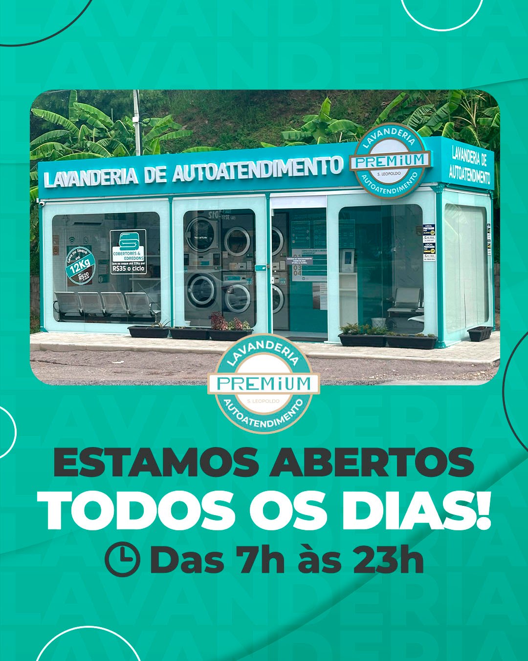 📅 Estamos aqui para você, todos os dias!🕒 Nosso horário é das 7h às 23h, oferecendo praticidad